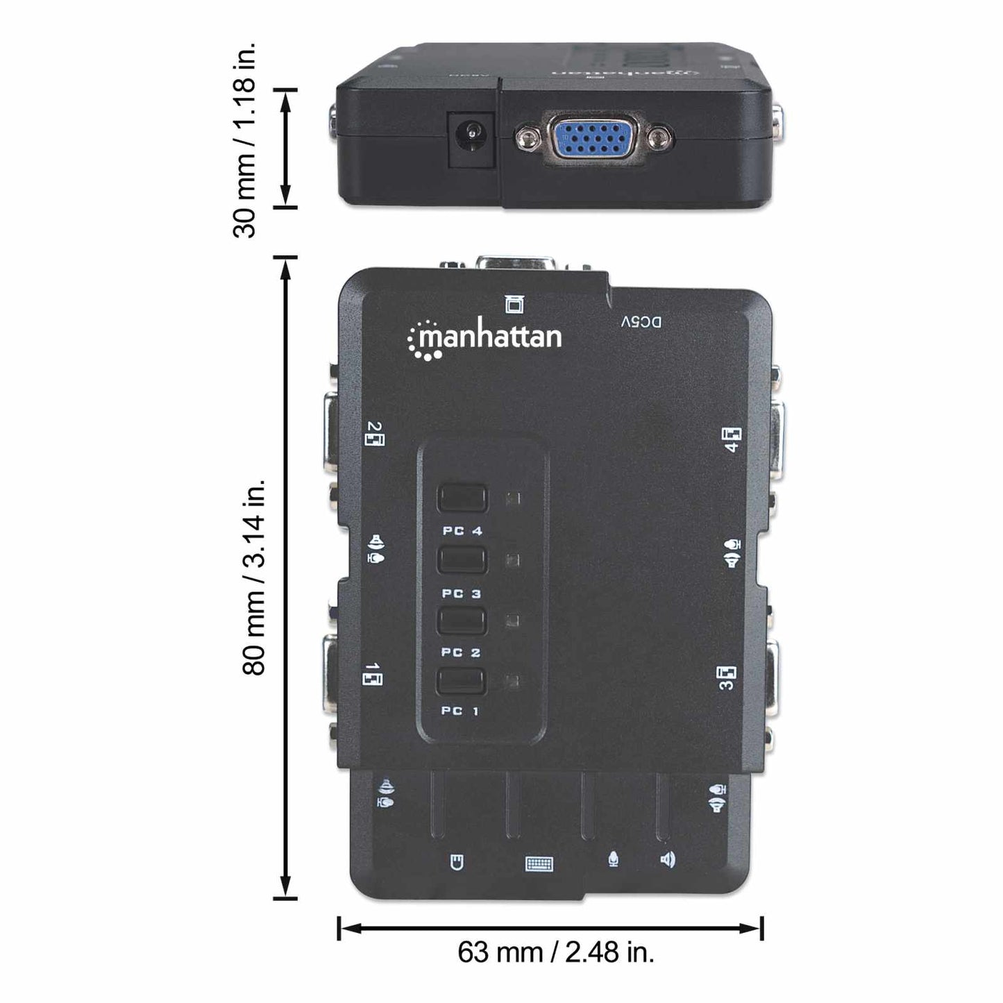 Switch KVM Compacto de 4 Puertos Image 11