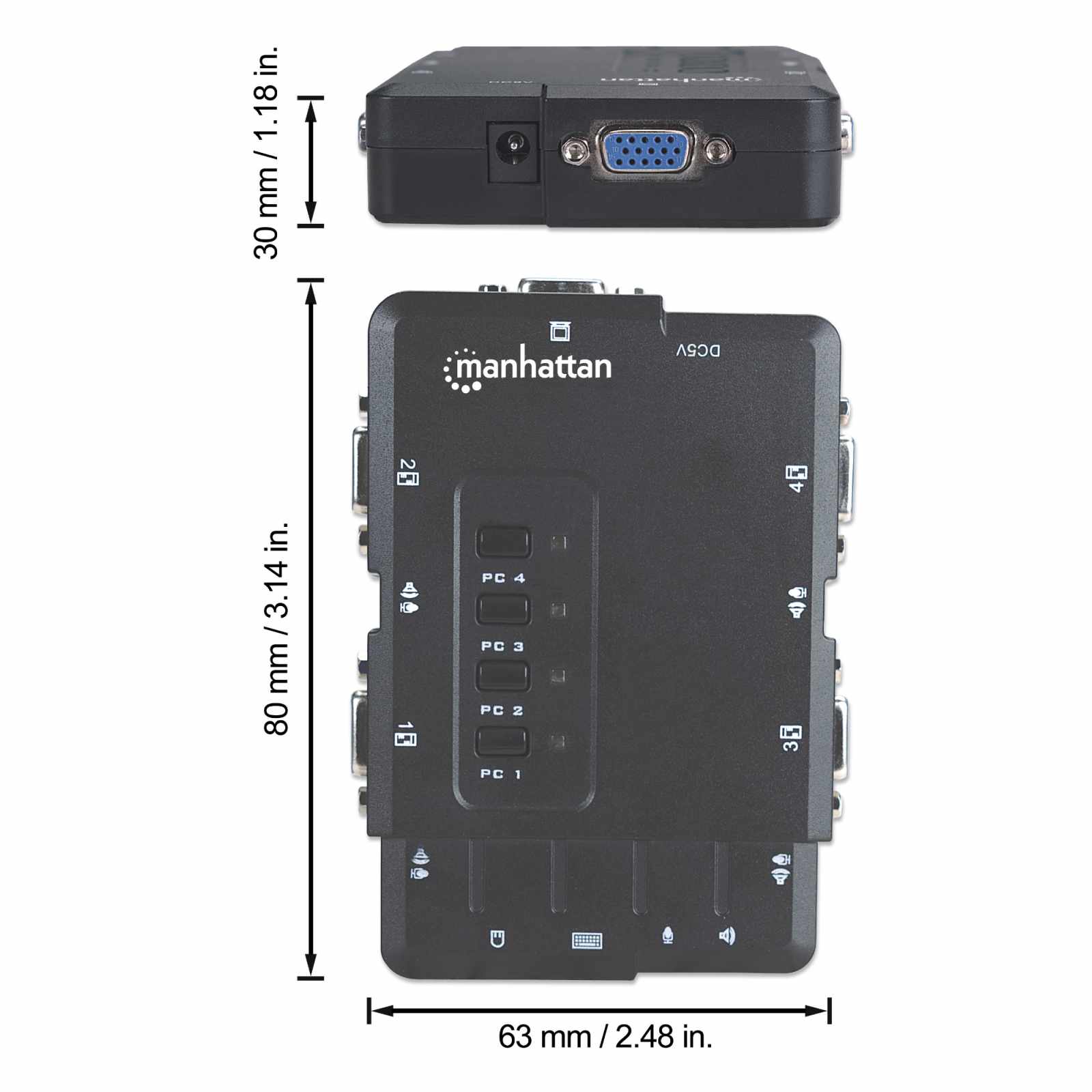Switch KVM Compacto de 4 Puertos Image 11