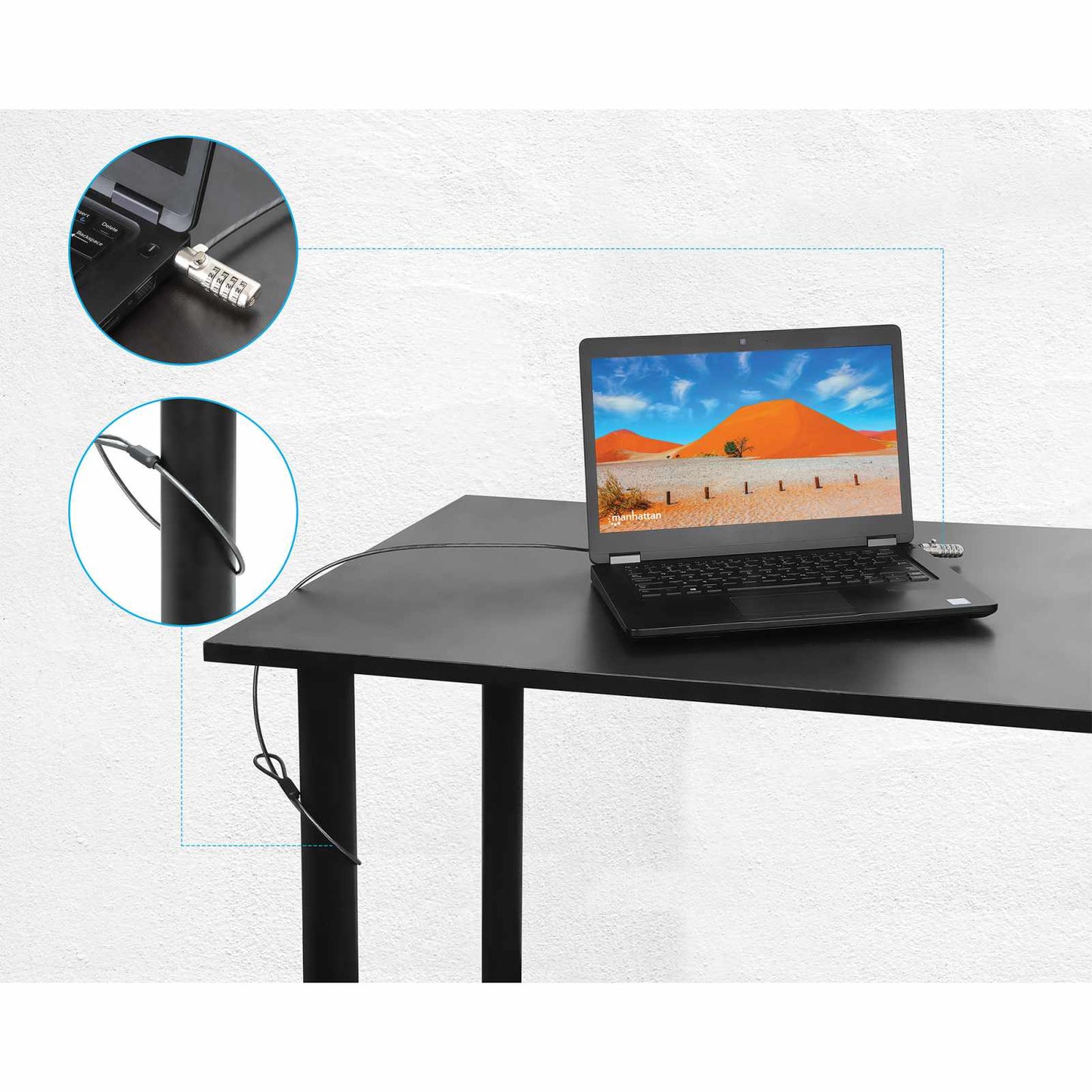 Candado de seguridad para laptop ranura Nano, con combinación Image 2