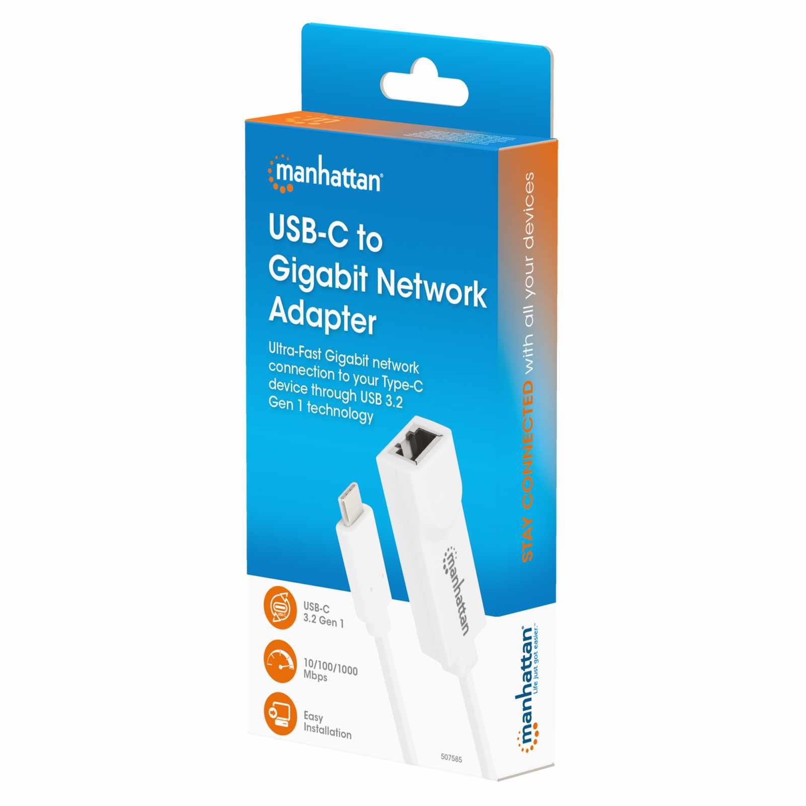 Adaptador de red USB-C a Gigabit Packaging Image 2