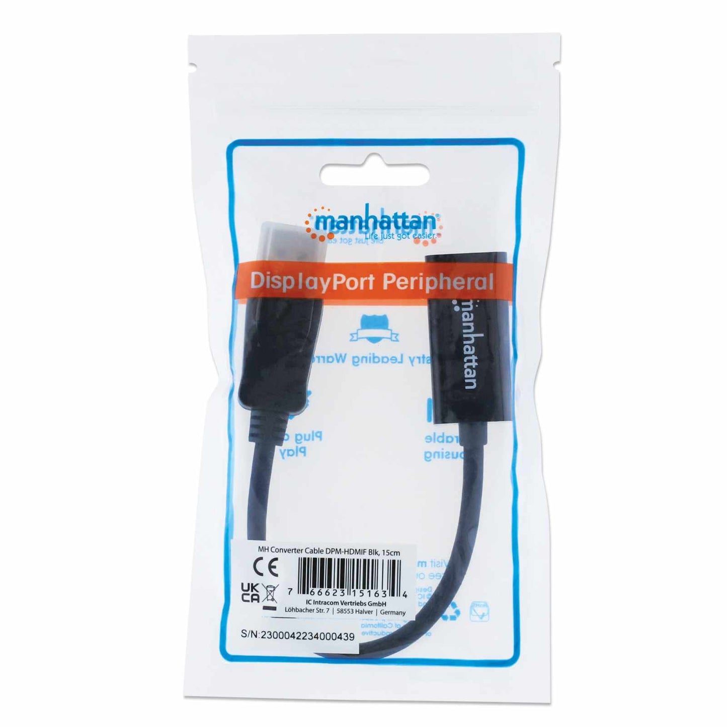 Adaptador DisplayPort a HDMI pasivo 1080p Packaging Image 2