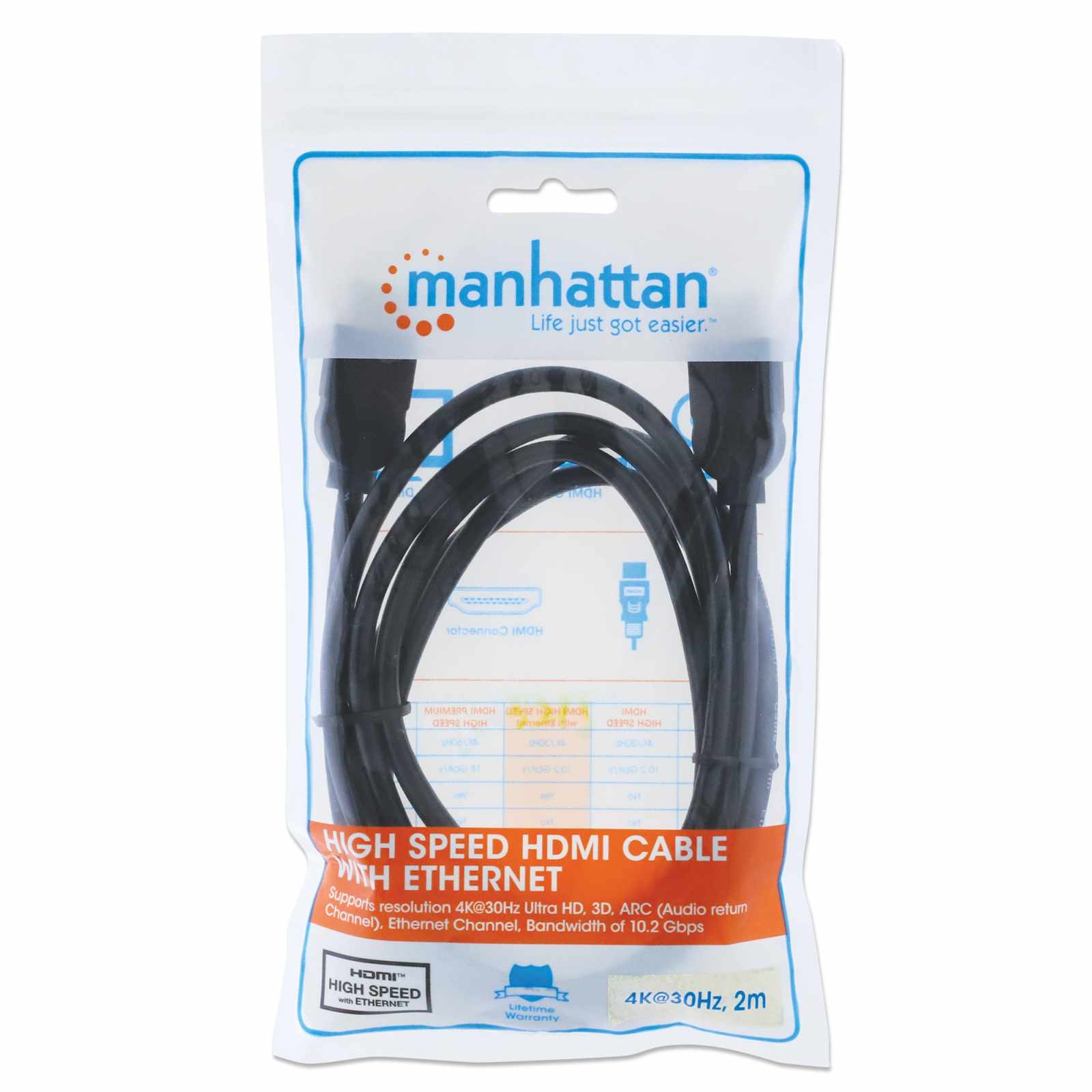 Cable HDMI de Alta Velocidad con Canal Ethernet Packaging Image 2