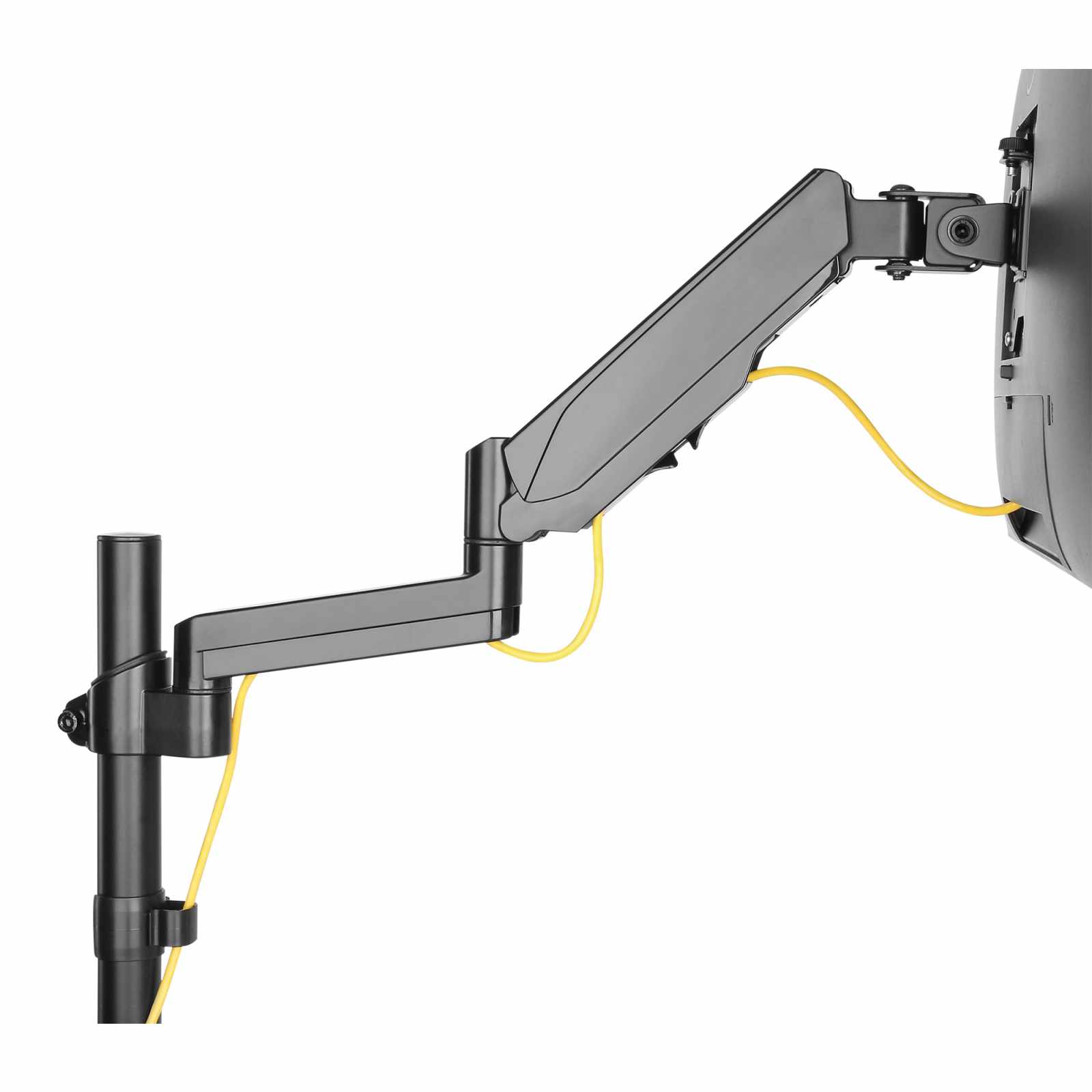 Soporte para monitor con resorte a gas universal y brazo ajustable en altura. Image 12