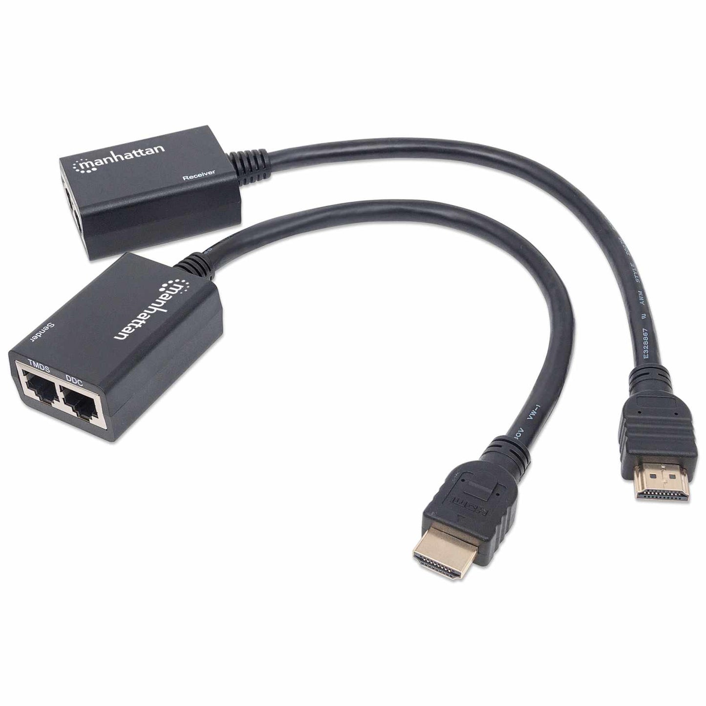 Extensor HDMI sobre Ethernet 1080p con cables integrados Image 6