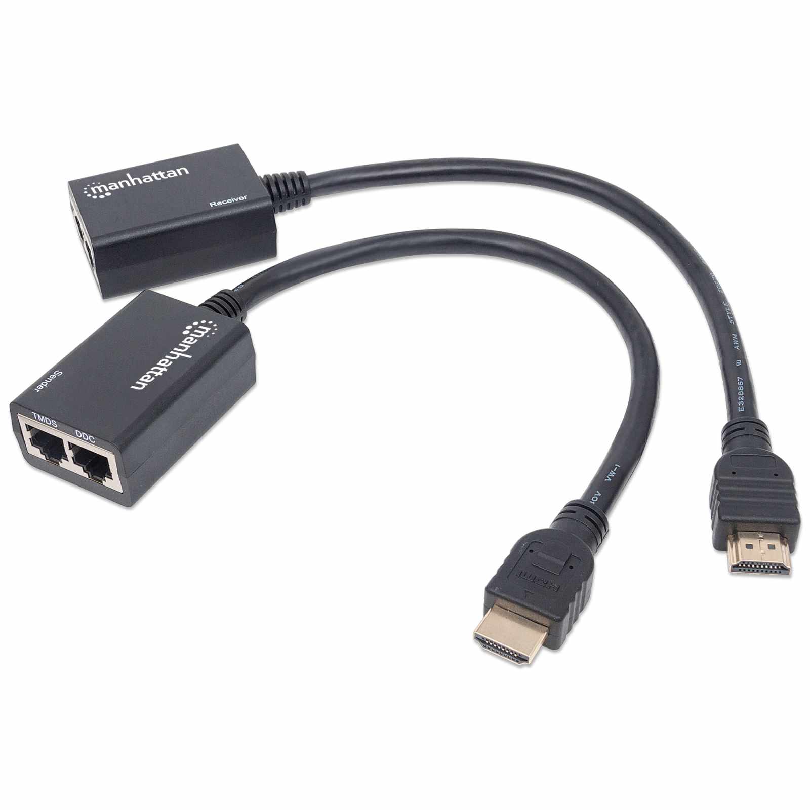 Extensor HDMI sobre Ethernet 1080p con cables integrados Image 6