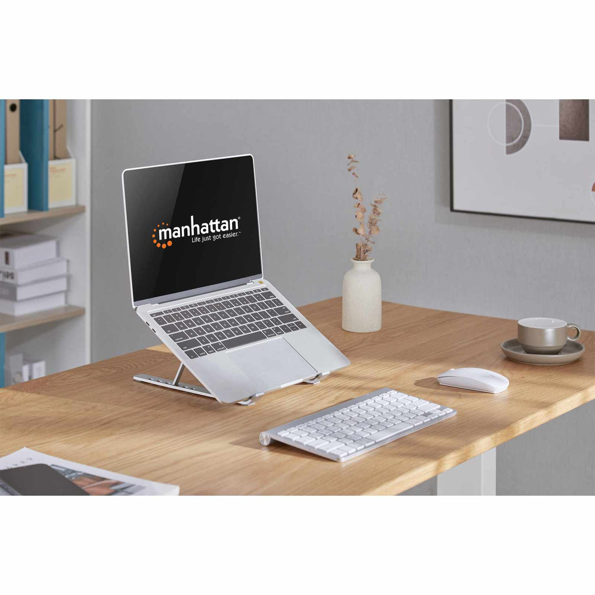 Soporte de aluminio para laptop o tablet con elevación ajustable, Premium Image 5