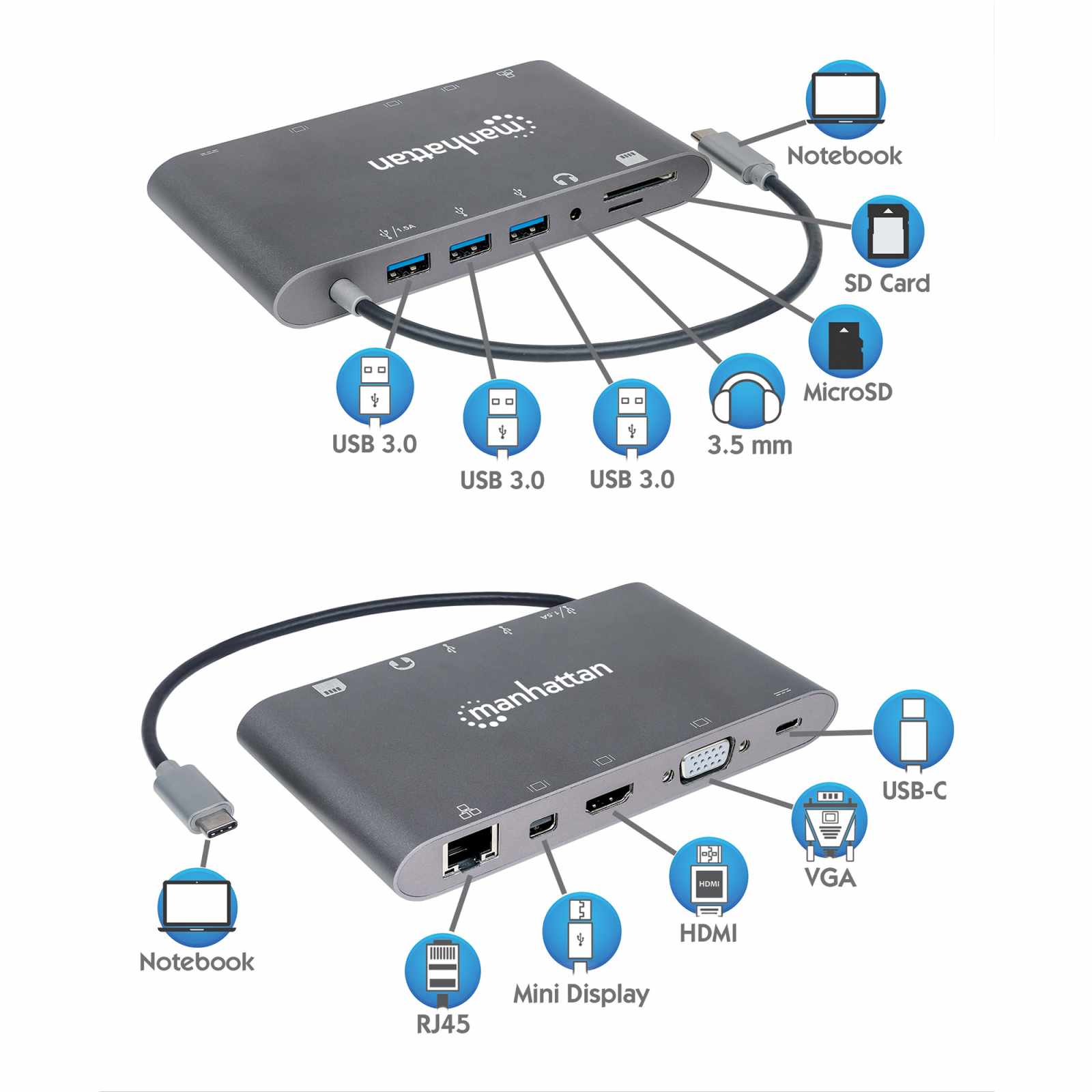 Docking Station USB-C SuperVelocidad 11 en 1 Image 10