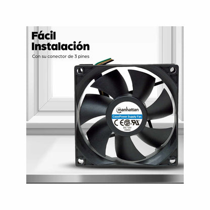 Ventilador para gabinete de PC 3 pines 80mm Image 5
