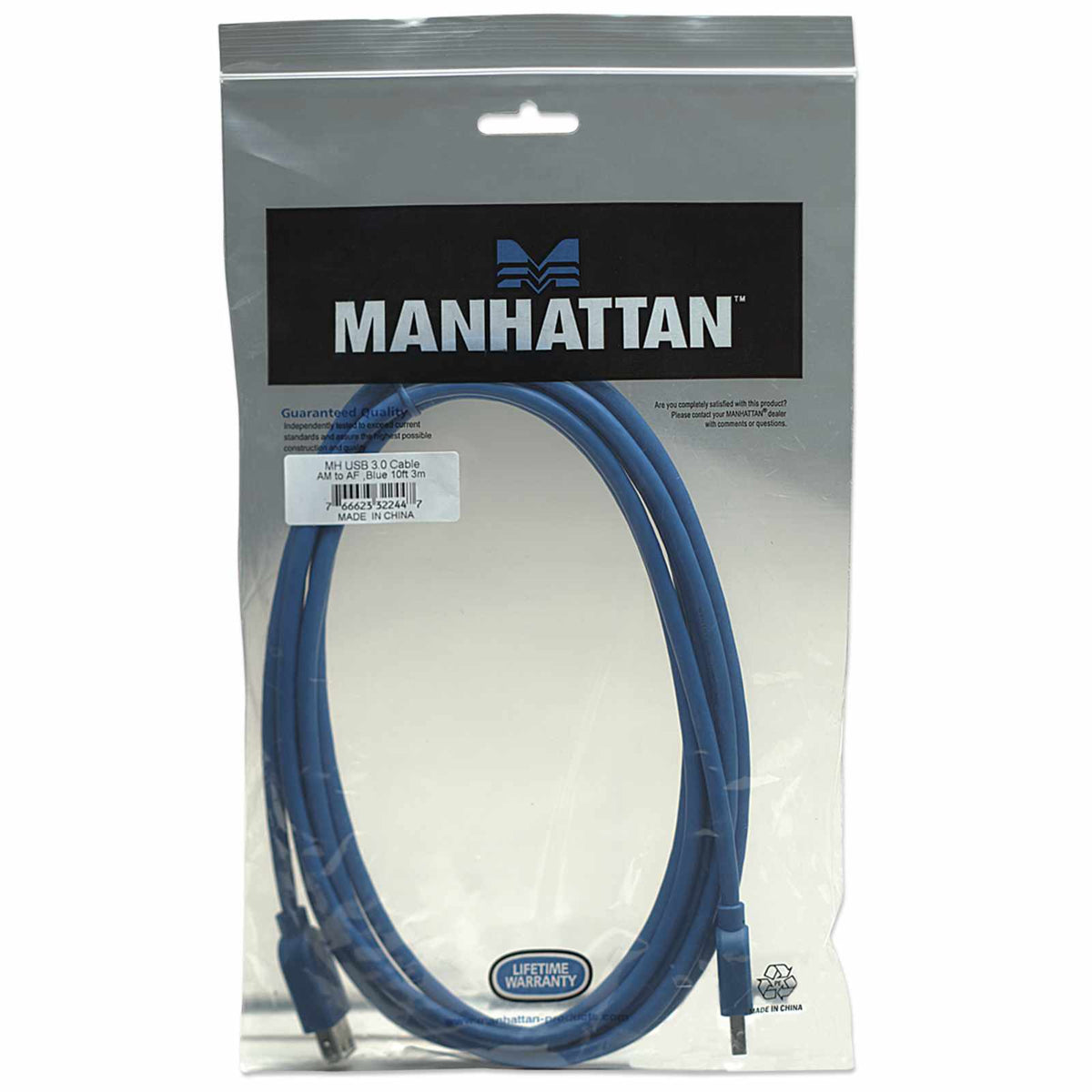 Cable de Extensión USB 3.2 Gen1 Tipo A, 5Gbps, 3m Packaging Image 2