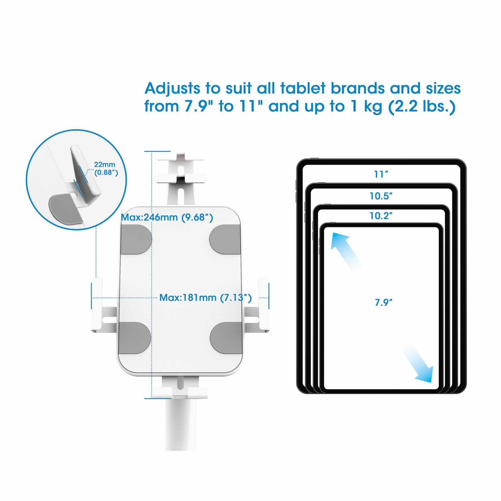 Soporte antirrobo de escritorio para Tablet o iPad Image 11