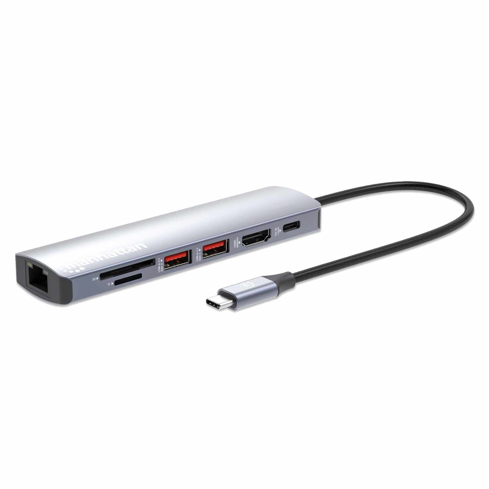 Estación Docking USB-C con lector de tarjetas, 7 en 1 Image 1