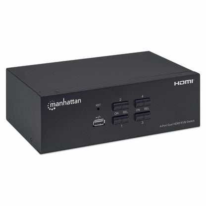 Switch KVM HDMI de 4 puertos para dos monitores Image 3
