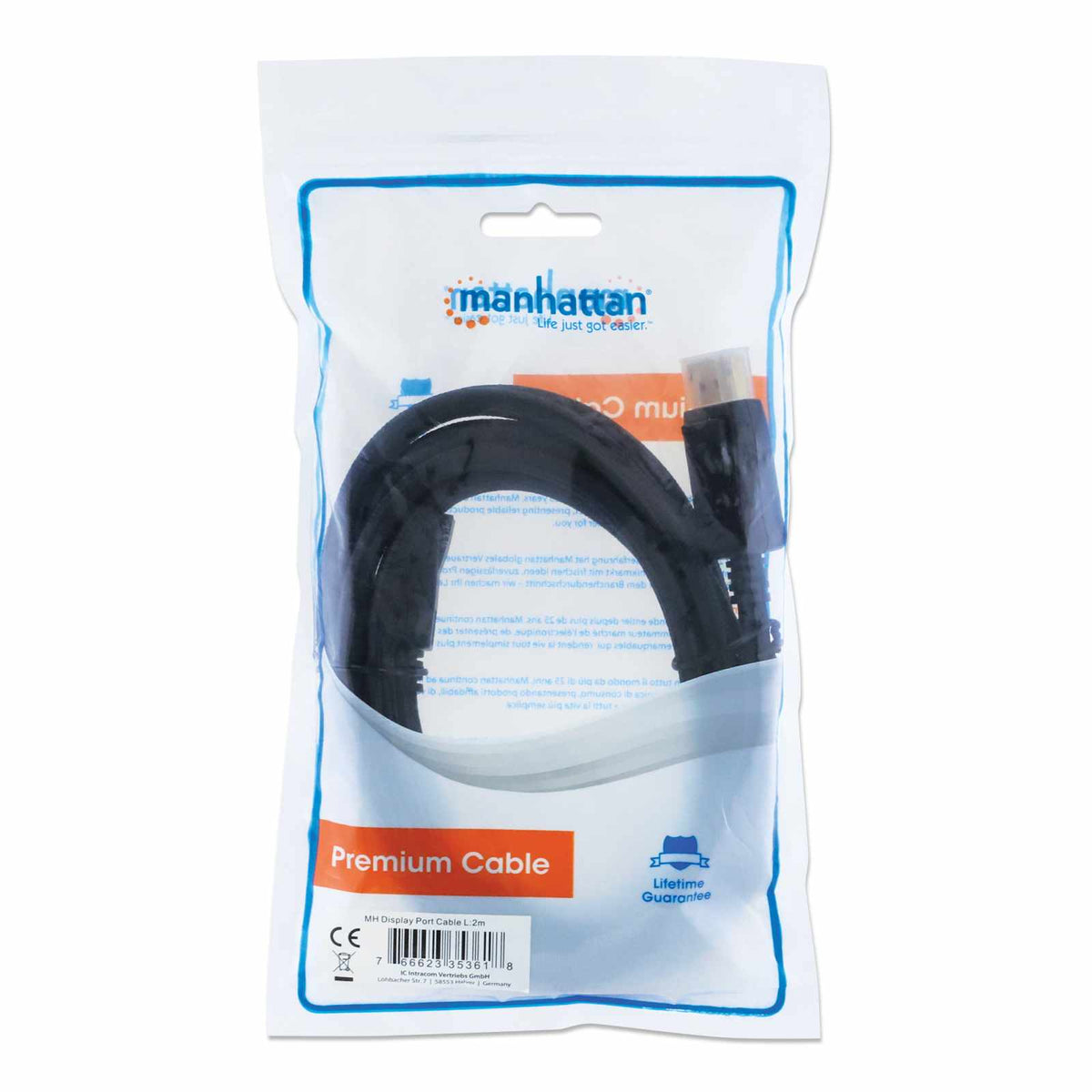 Cable DisplayPort 8K V1.4 Trenzado 2m Packaging Image 2