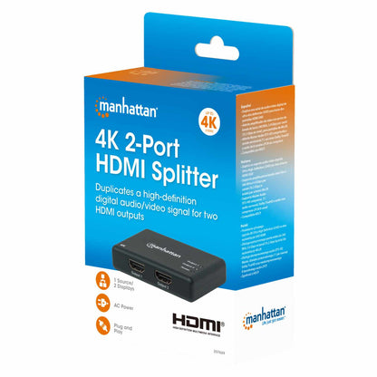 Splitter HDMI de 2 puertos 4K. Packaging Image 2