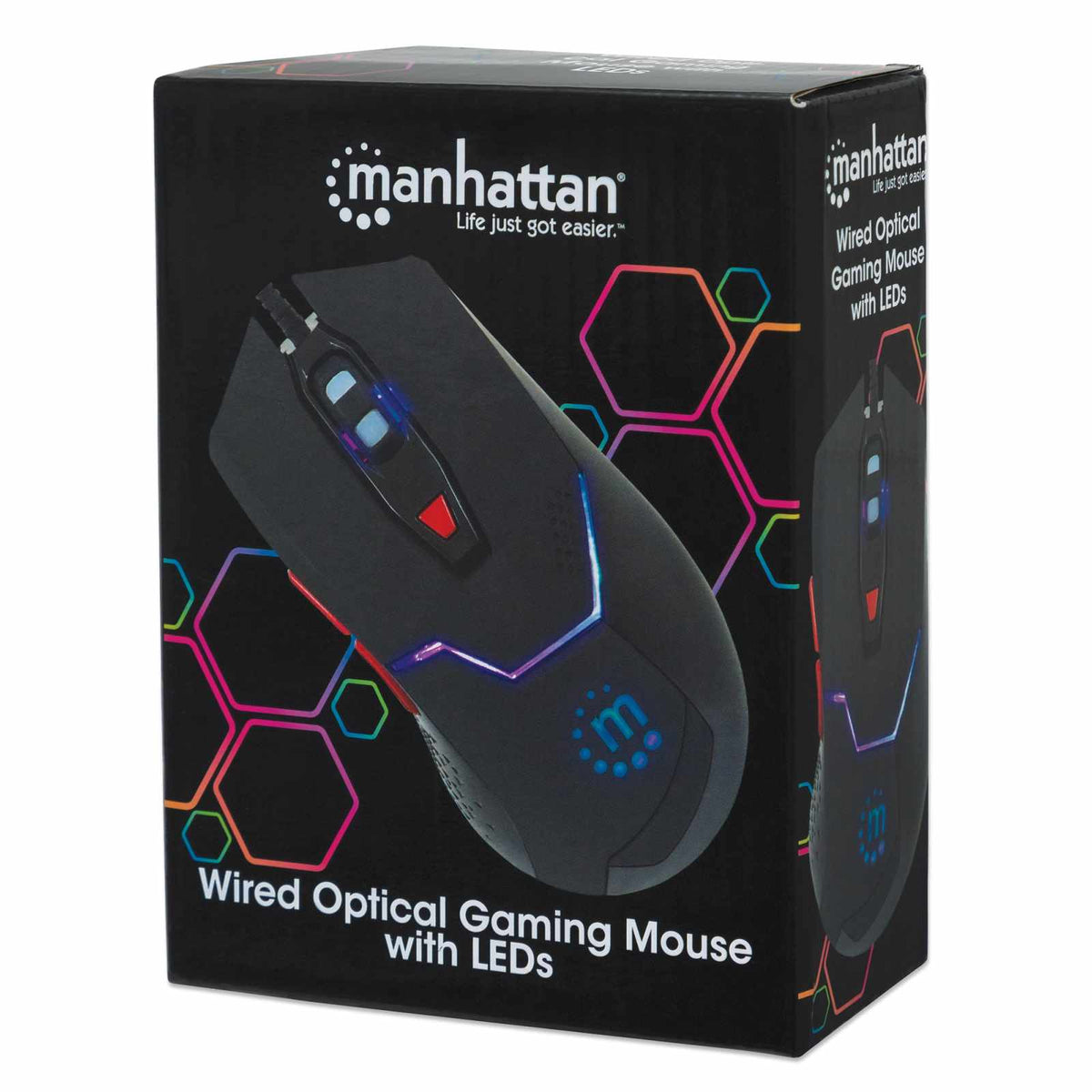 Ratón óptico cableado para videojuegos con LED Packaging Image 2