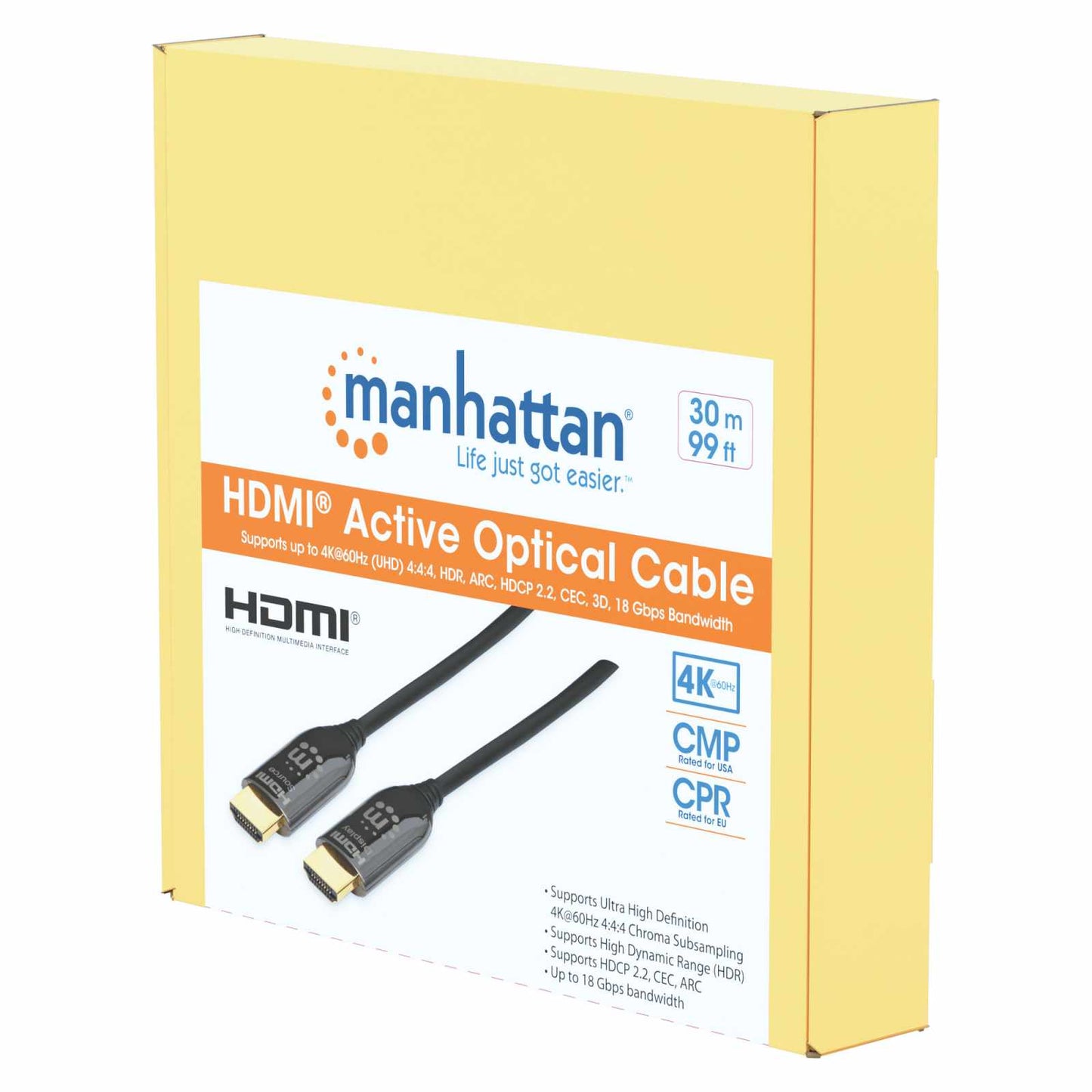 Cable HDMI Óptico Activo con Clasificación Plénum Packaging Image 2