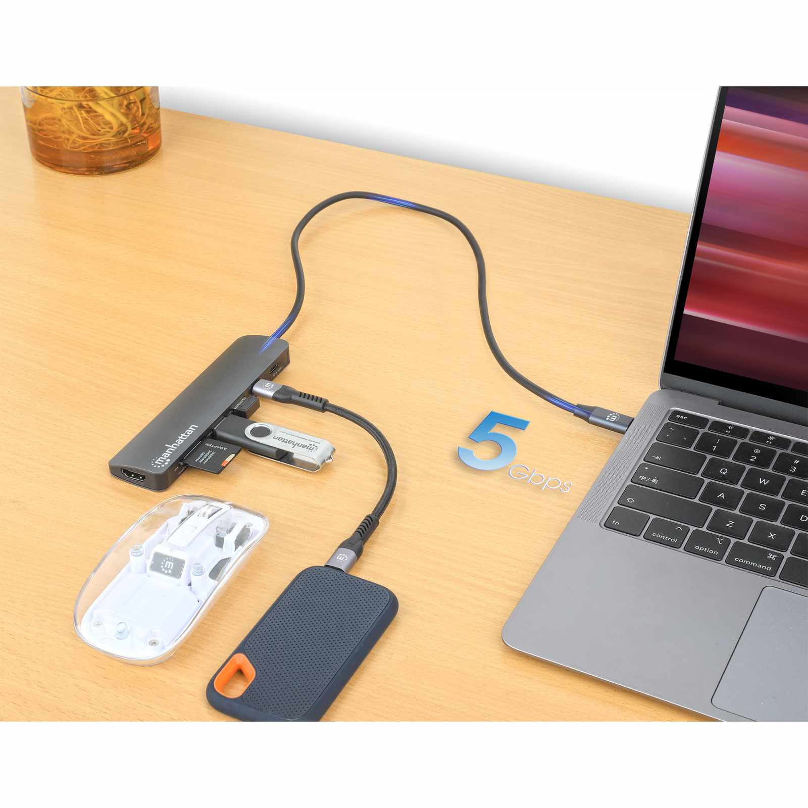 Docking Station USB-C 7 en 1 con HDMI 4K Image 4