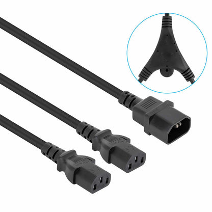 Cable de alimentación divisor en Y, un conector C14 a 2 x C13, 1.8 m Image 2