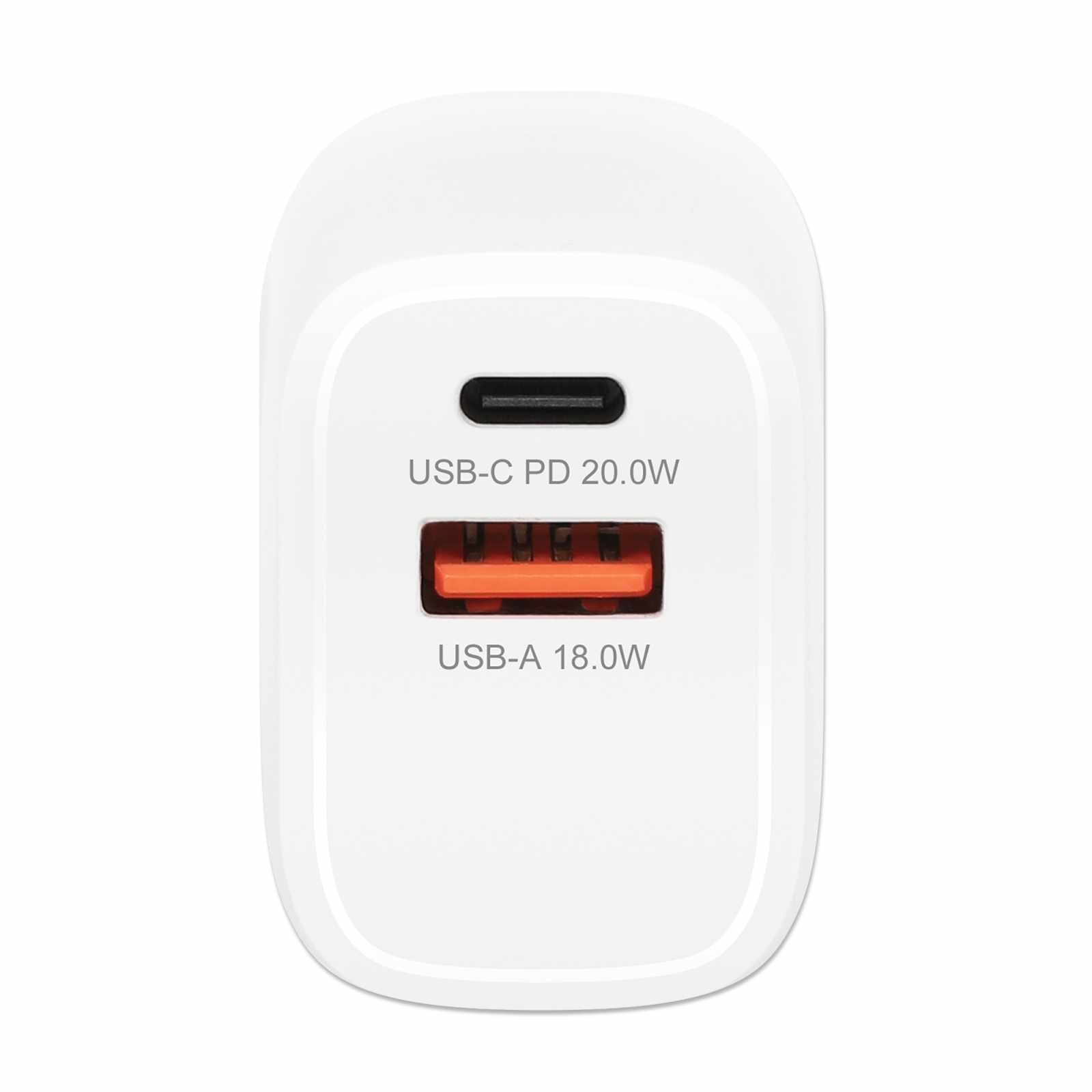 Cargador de pared mini para carga de energía por USB de 2 puertos - 20 W Image 4