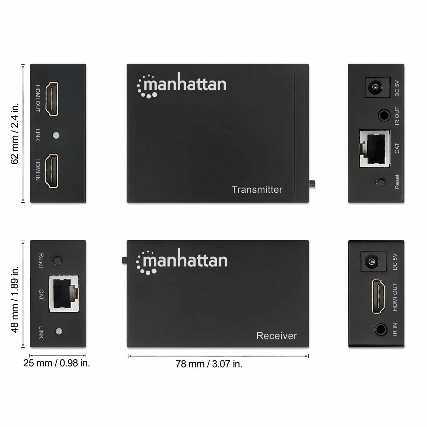 Kit extensor HDMI sobre Ethernet 1080p Image 8