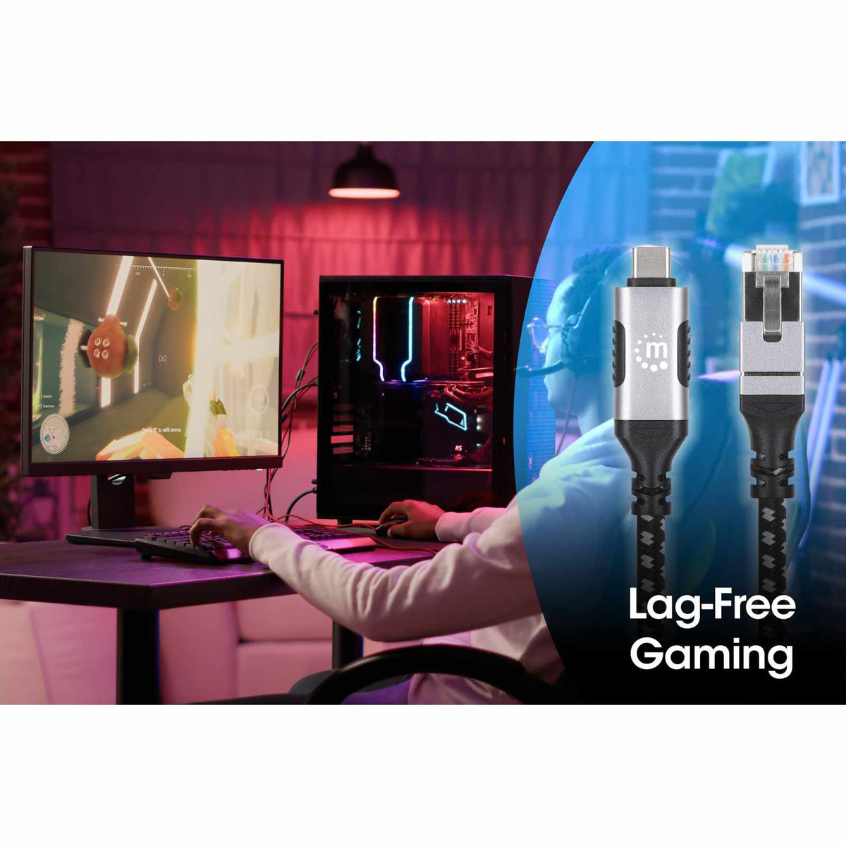 Cable de red USB-C a RJ-45 Gigabit Ethernet, 2 m Image 7