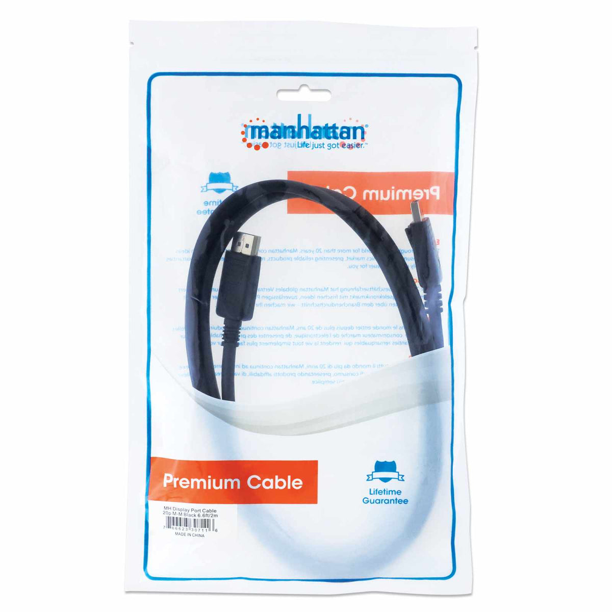 Cable DisplayPort v1.2 4K@60Hz 2m Packaging Image 2