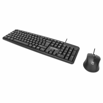 Set de teclado con cable y mouse óptico Image 1
