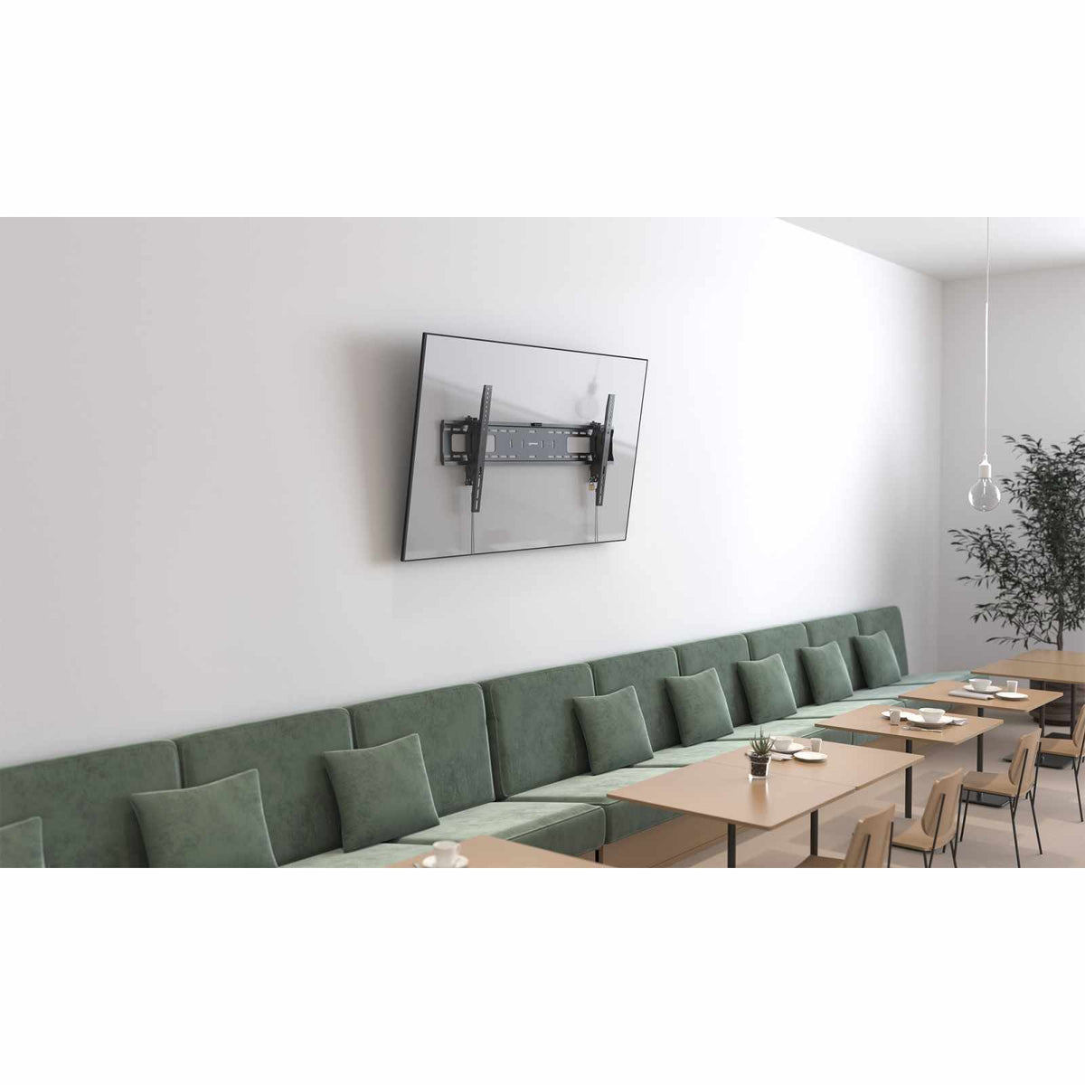 Soporte de pared Inclinable Anti-Robo para Pantallas con Extensión Image 3