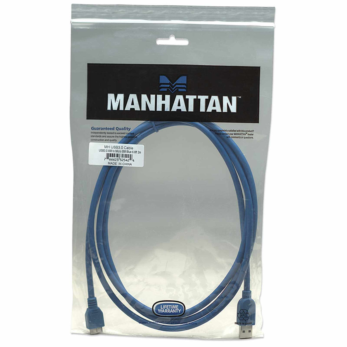 Cable USB 3.2 Gen 1 Micro-B, 5 Gbps 2m Packaging Image 2