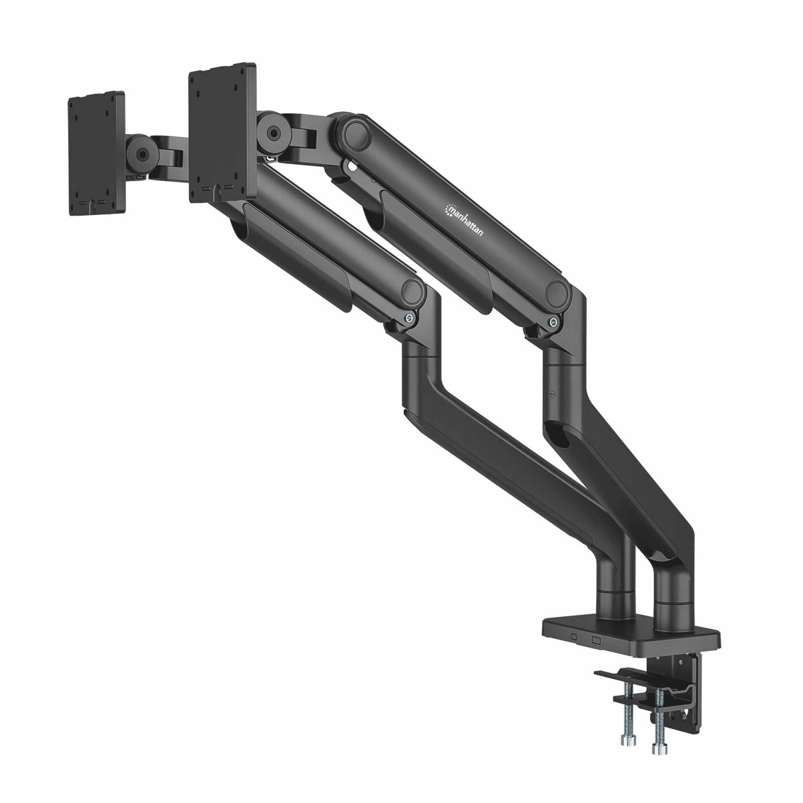 Soporte de aluminio con sistema de pistón para 2 monitores de 17" a 45" Image 1