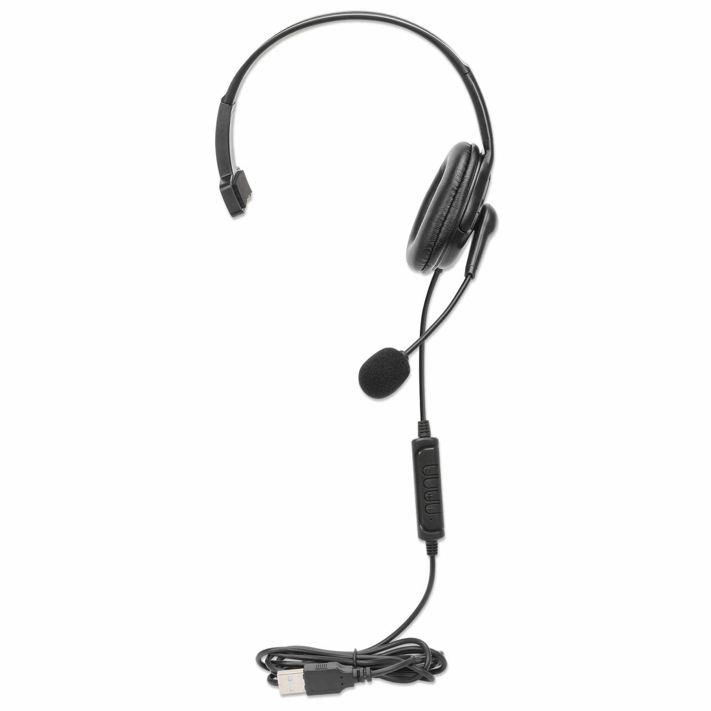 Audífono monoaural USB con micrófono reversible Image 7