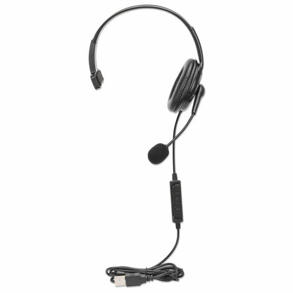 Audífono monoaural USB con micrófono reversible Image 7