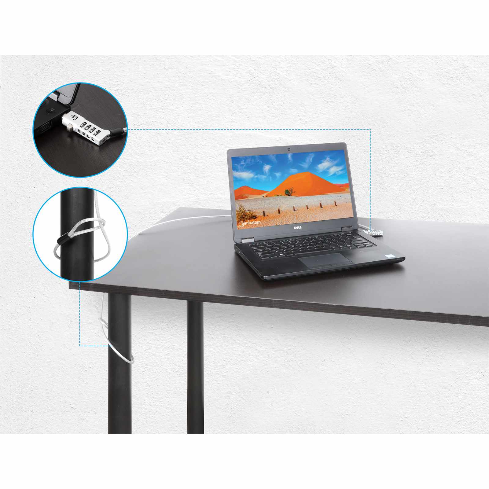 Candado con combinación para laptop 3 en 1, Noble-Wedge®, Nano y K-Slot, de combinación Image 3