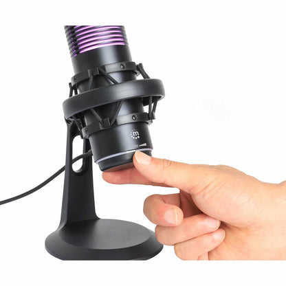 Micrófono de condensador USB con LED RGB y cancelación de ruido Image 8