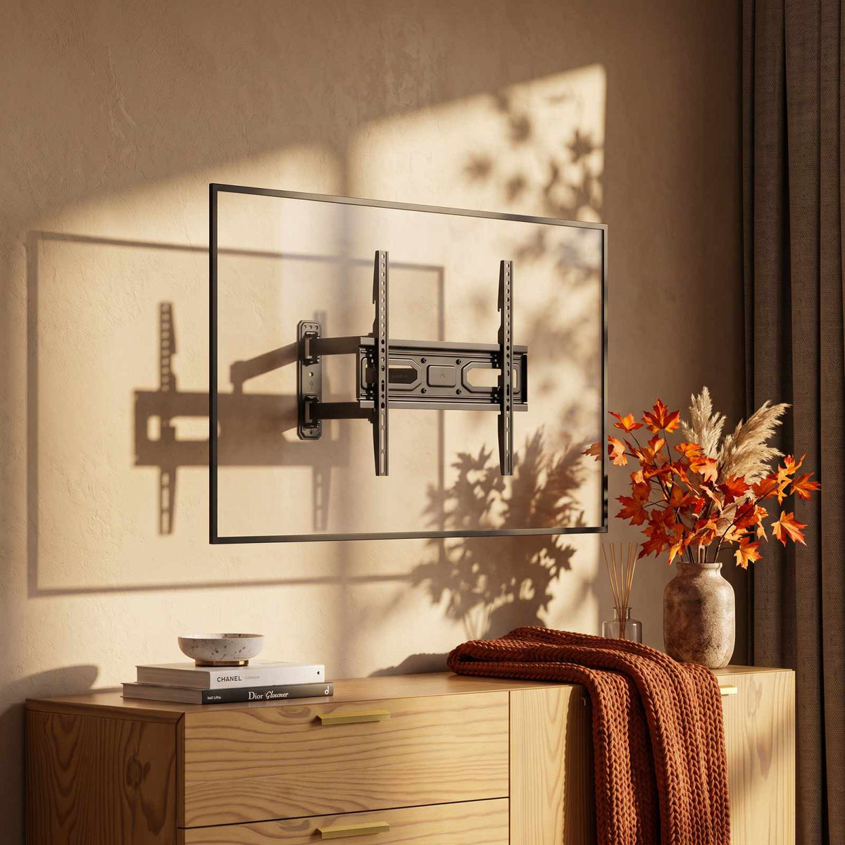 Soporte de Pared de Movimiento Completo con Ajuste de Nivel para Pantallas de 32" a 55" Image 10