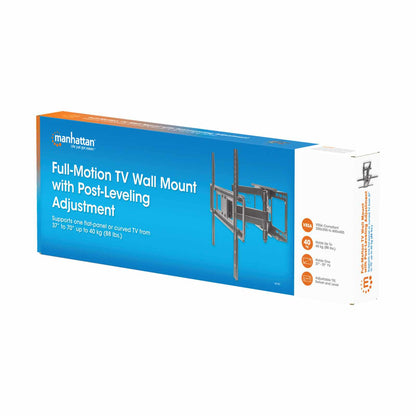 Soporte de Pared de Movimiento Completo con Ajuste de Nivelación de Poste para Pantallas de 37" a 70" Packaging Image 2