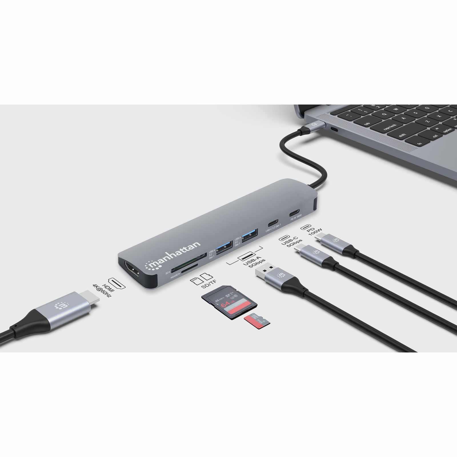 Docking Station USB-C 7 en 1 con HDMI 4K Image 8