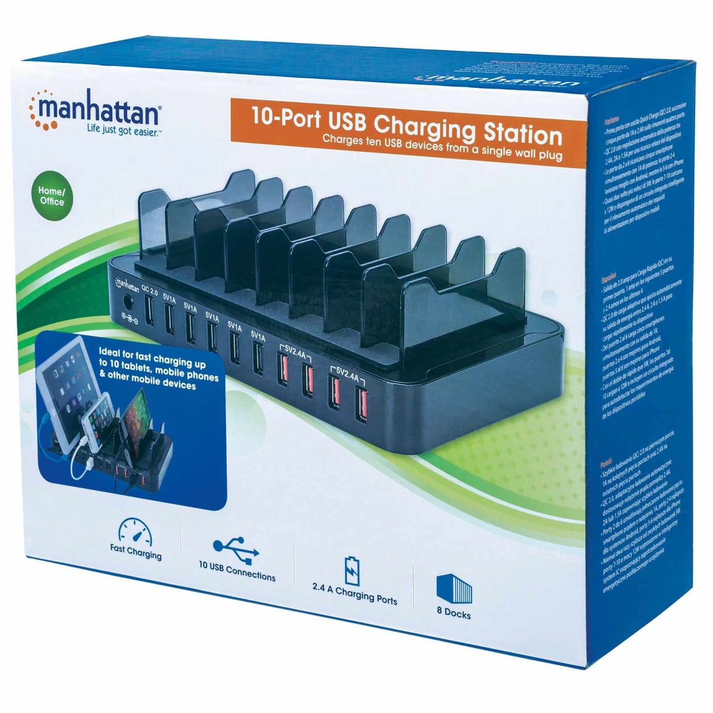 Estación de carga USB-A con 10 puertos  Packaging Image 2