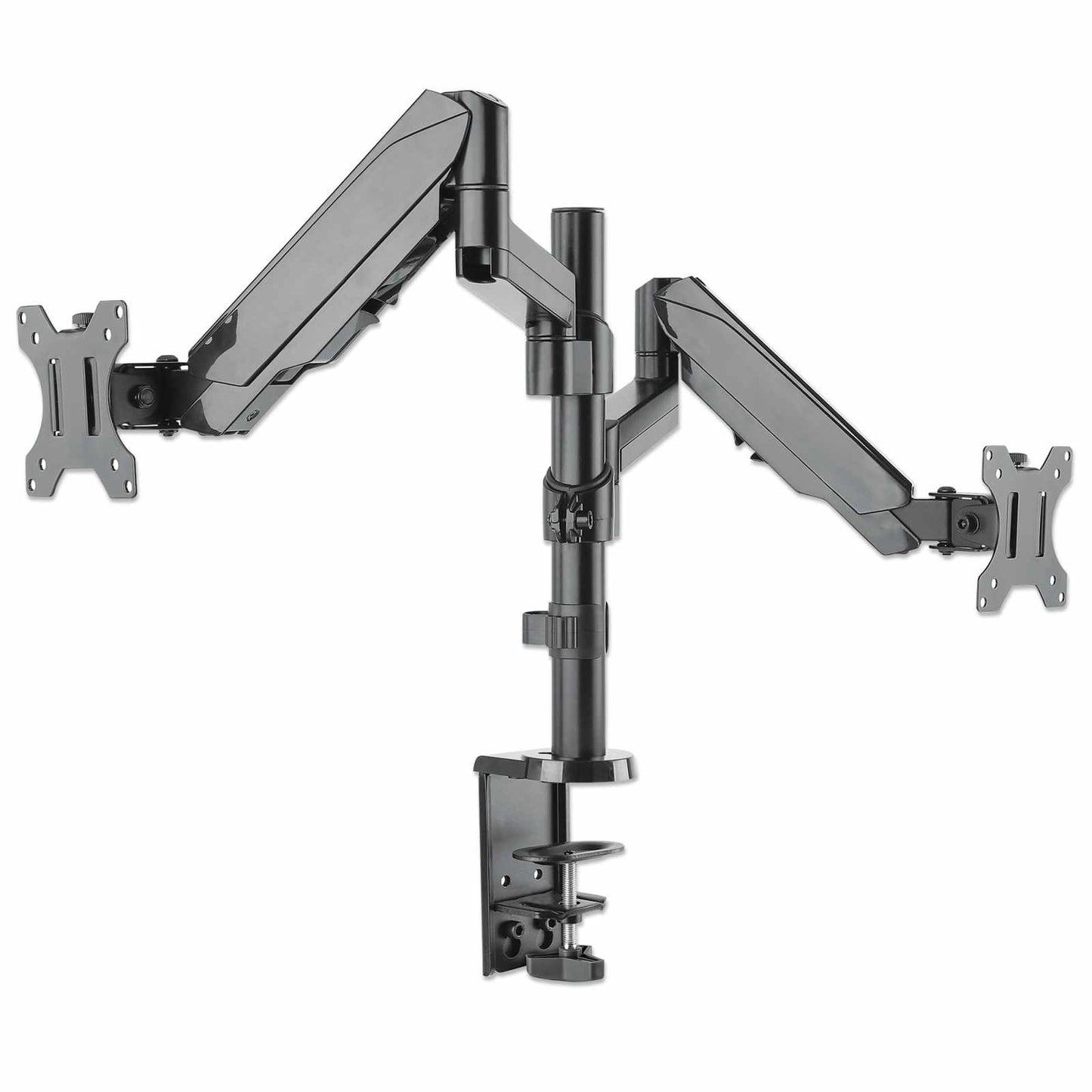Soporte universal para monitor con brazos ajustables en altura y resorte de goma Image 4