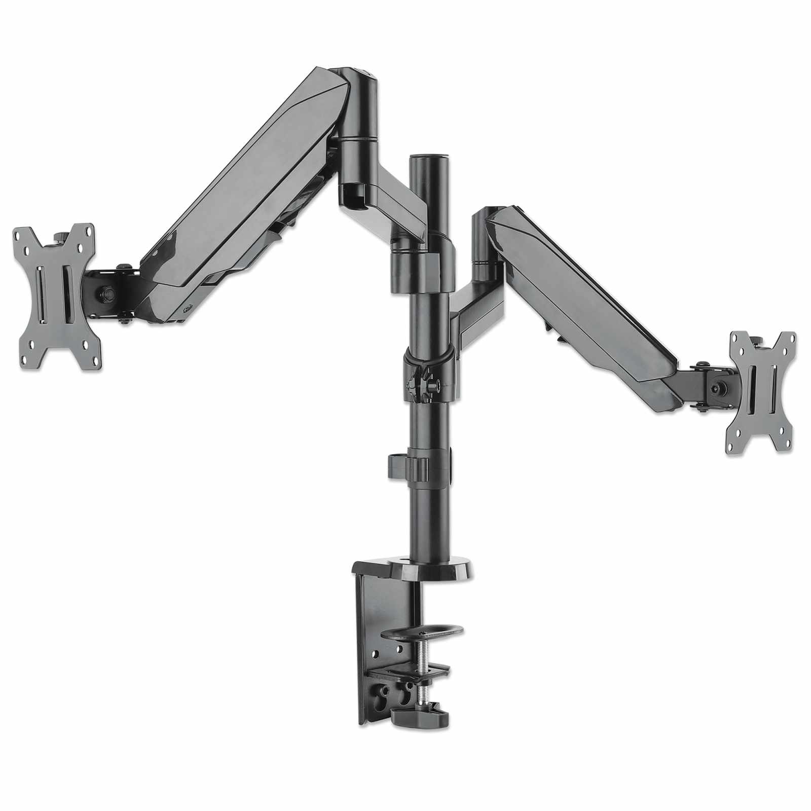 Soporte universal para monitor con brazos ajustables en altura y resorte de goma Image 4