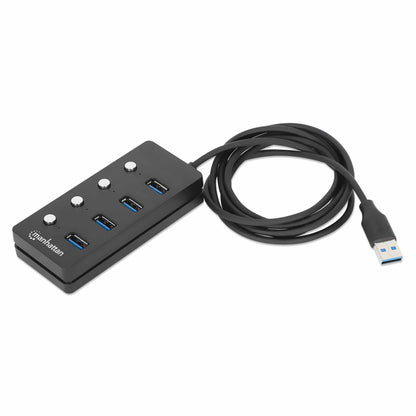 Hub USB 3.2 con 4 puertos Tipo-A e interruptor por puerto Image 5