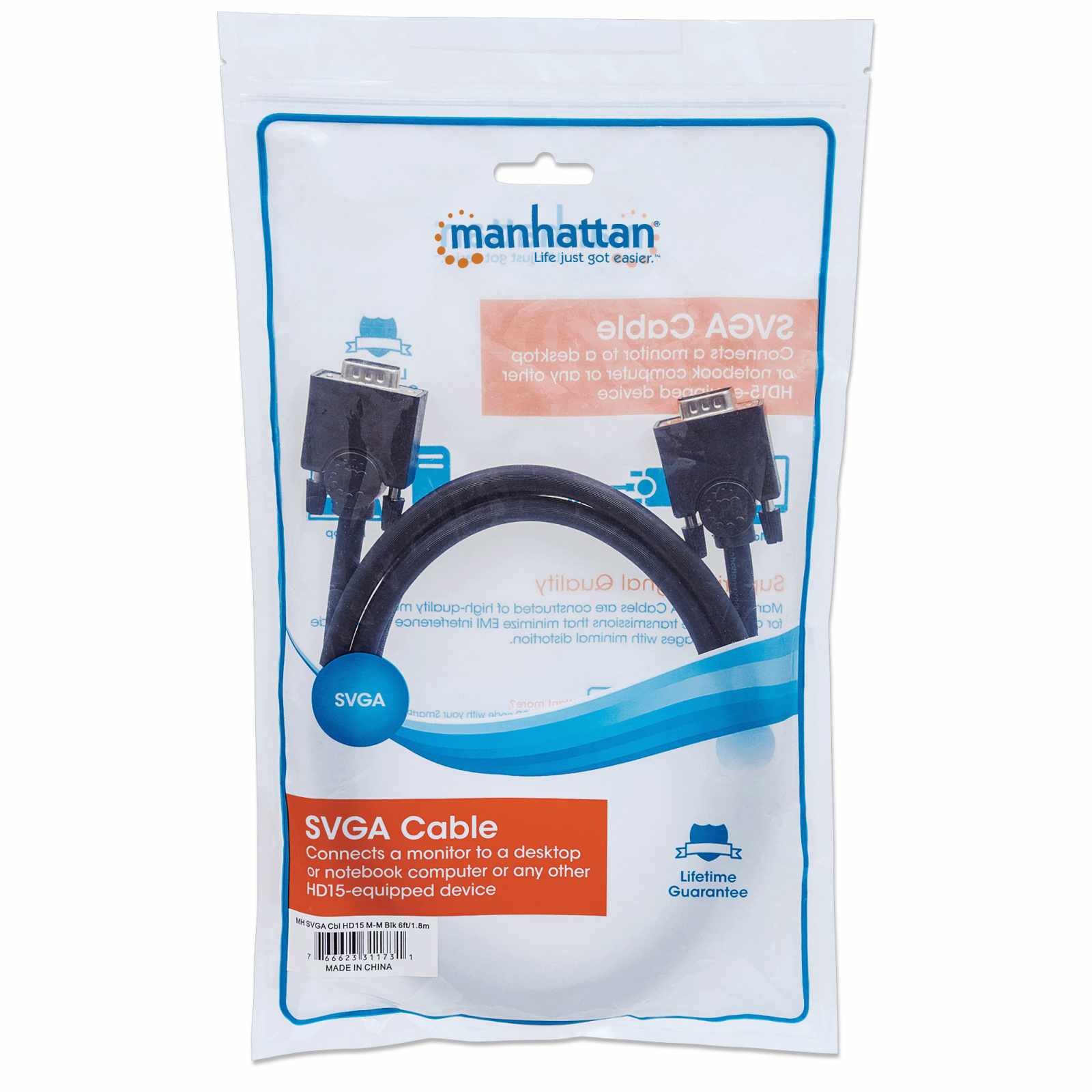 Cable para monitor SVGA 1.8m Packaging Image 2