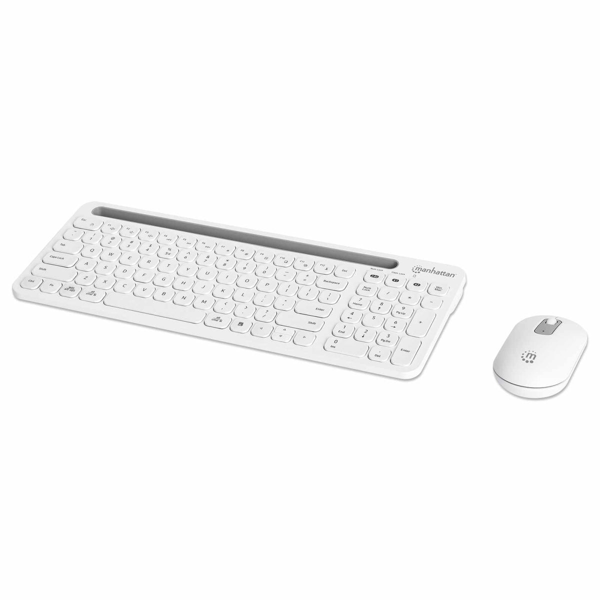 Kit de teclado y mouse inalámbricos con conexión dual USB y Bluetooth Image 1