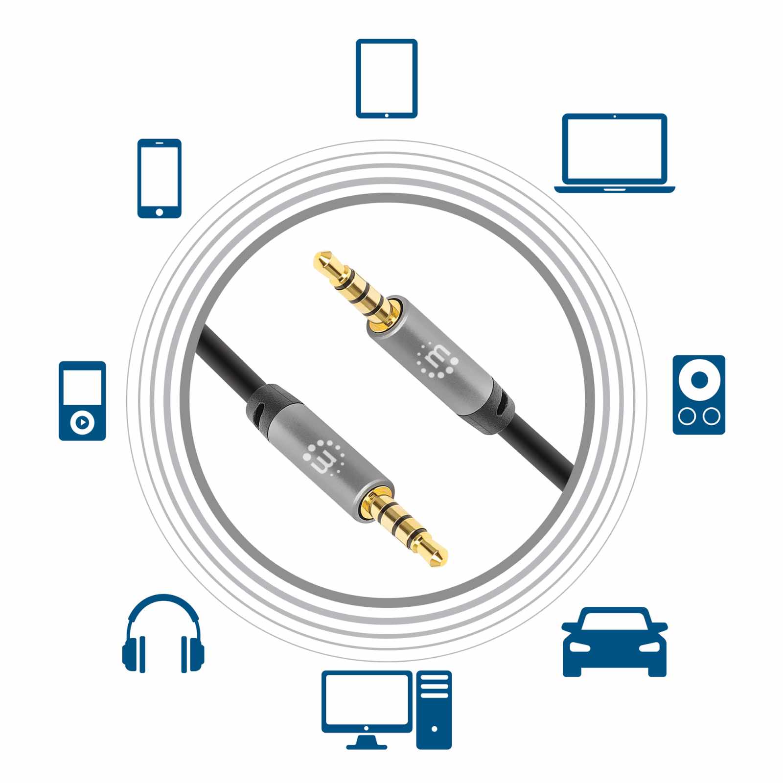 Cable Auxiliar de Audio Estéreo Image 7