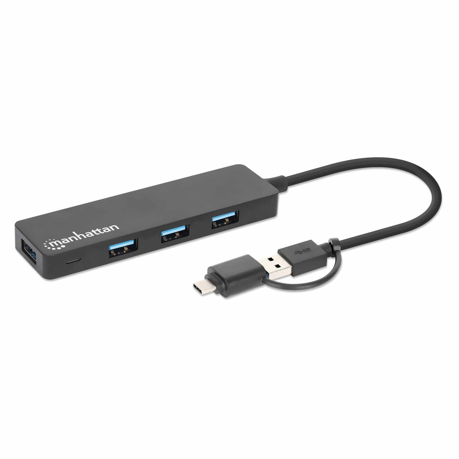 Hub de 4 puertos USB-A 3.2 Gen 1 con conector adaptable de USB-A a USB-C Image 3