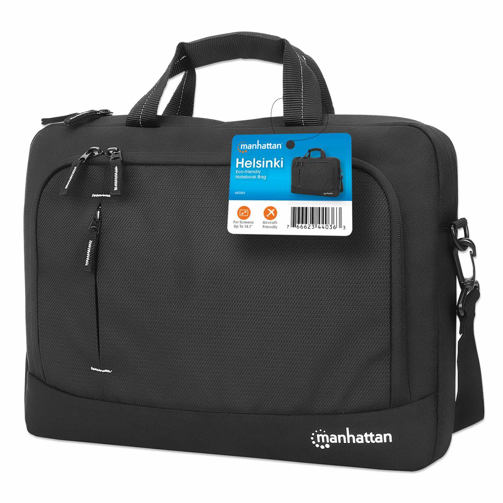 Maletín Helsinki ecológico para laptop de 14.1" Packaging Image 2