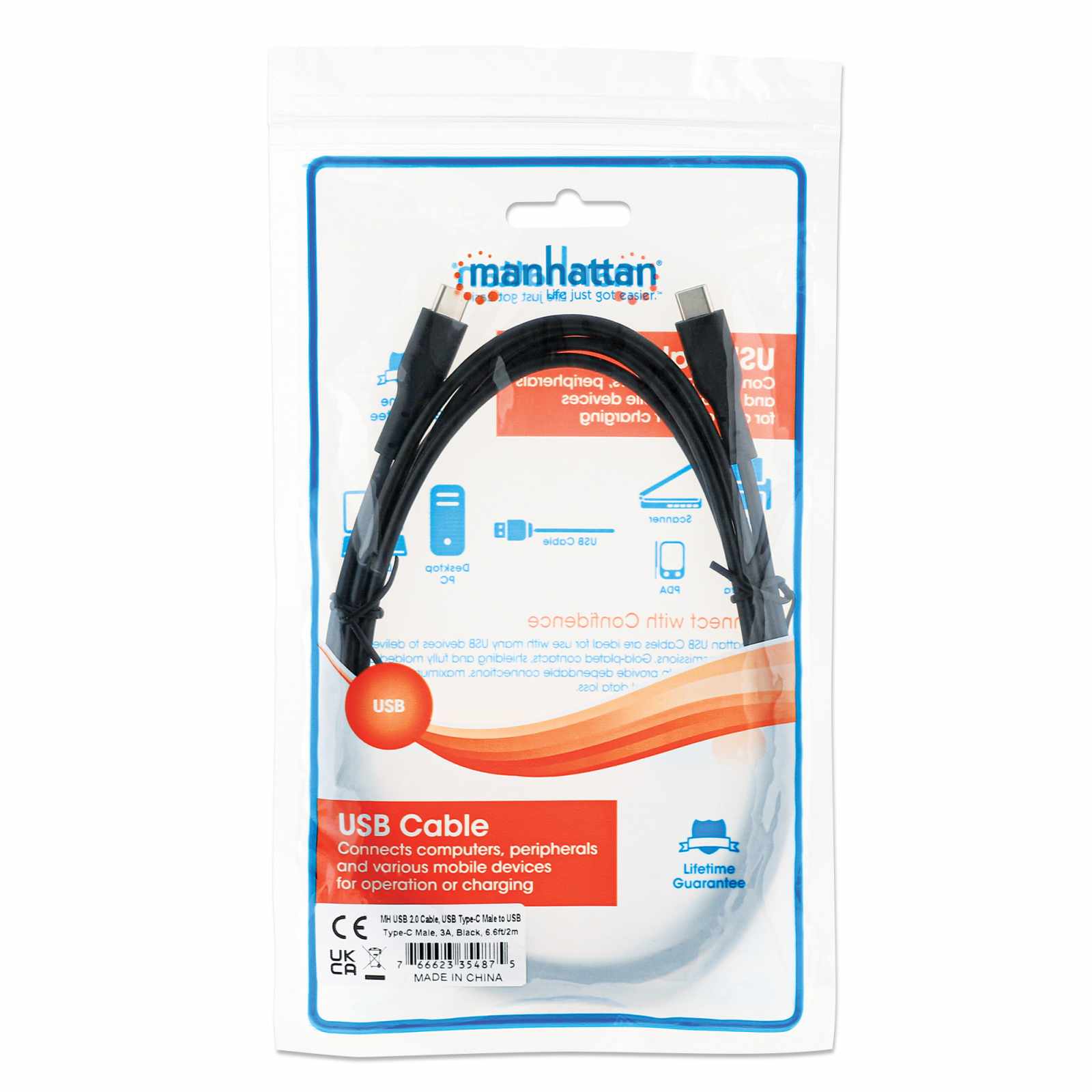 Cable USB-C a C de Alta Velocidad Packaging Image 2