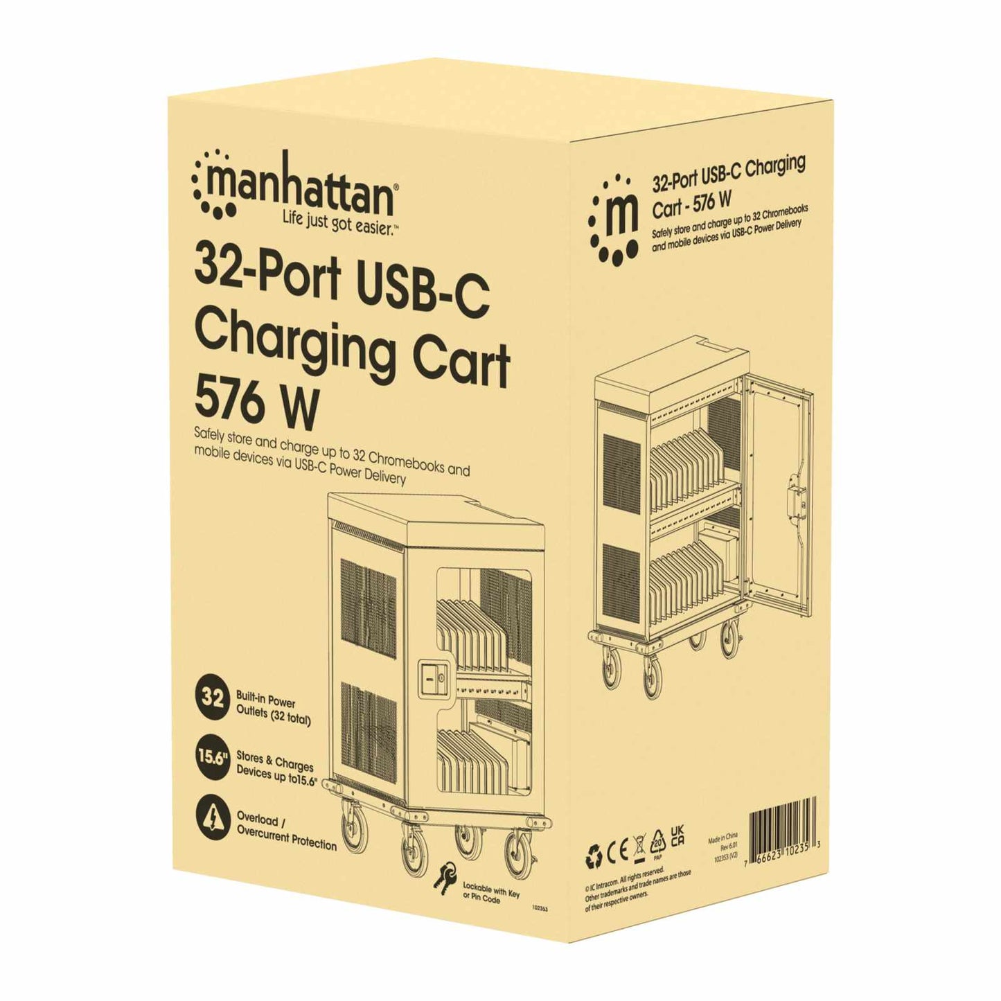 Gabinete de carga con 32 puertos USB-C (16") Packaging Image 2