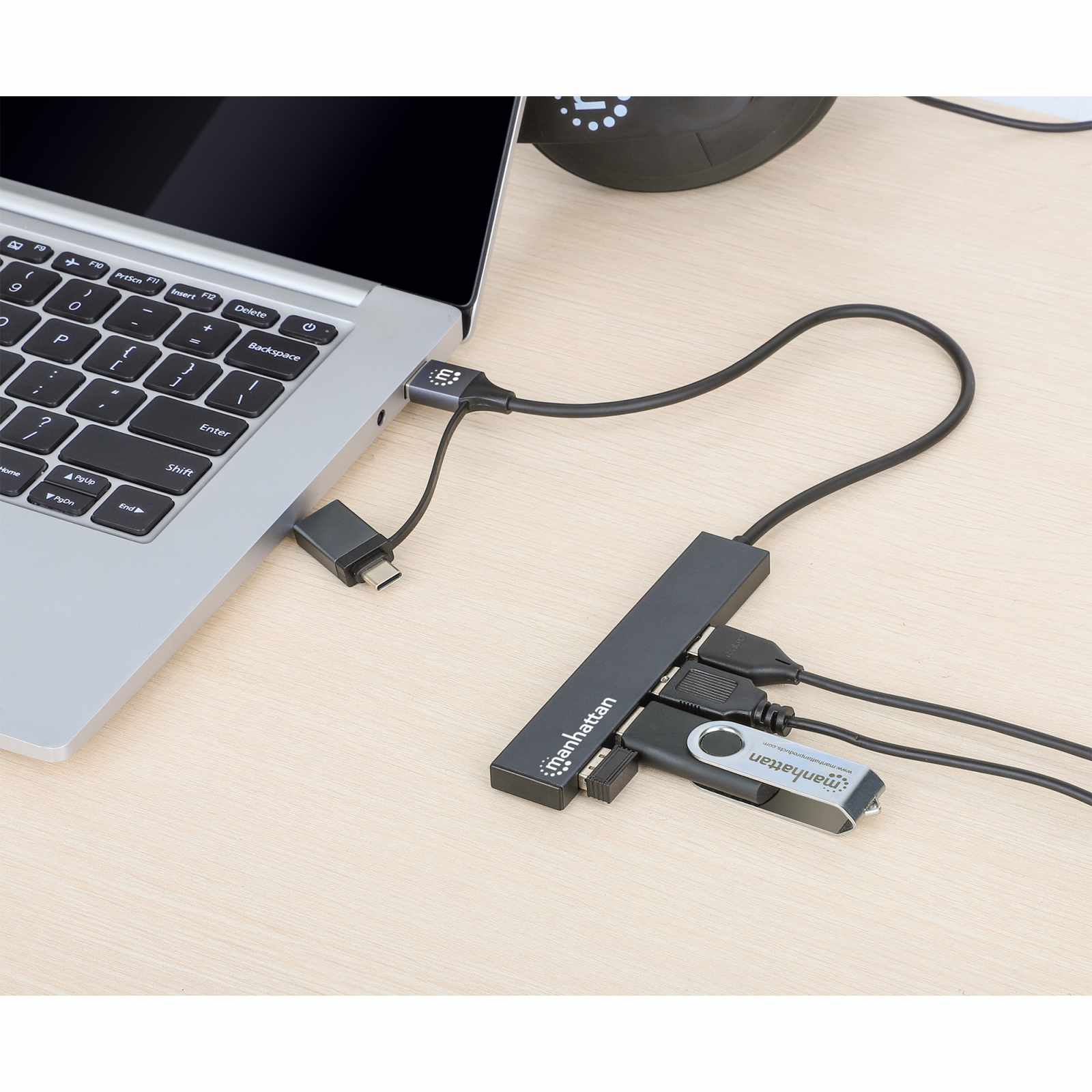 Hub de 4 puertos USB-A 3.2 Gen 1 con conector adaptable de USB-A a USB-C Image 6