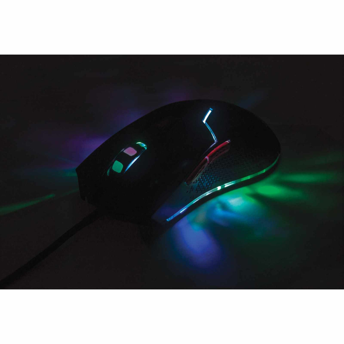 Ratón óptico cableado para videojuegos con LED Image 6